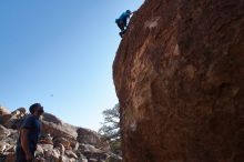 Bouldering in Hueco Tanks on 01/29/2020 with Blue Lizard Climbing and Yoga

Filename: SRM_20200129_1126220.jpg
Aperture: f/9.0
Shutter Speed: 1/250
Body: Canon EOS-1D Mark II
Lens: Canon EF 16-35mm f/2.8 L