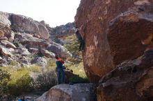 Bouldering in Hueco Tanks on 01/29/2020 with Blue Lizard Climbing and Yoga

Filename: SRM_20200129_1128540.jpg
Aperture: f/8.0
Shutter Speed: 1/250
Body: Canon EOS-1D Mark II
Lens: Canon EF 16-35mm f/2.8 L