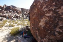 Bouldering in Hueco Tanks on 01/29/2020 with Blue Lizard Climbing and Yoga

Filename: SRM_20200129_1129400.jpg
Aperture: f/8.0
Shutter Speed: 1/250
Body: Canon EOS-1D Mark II
Lens: Canon EF 16-35mm f/2.8 L