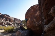 Bouldering in Hueco Tanks on 01/29/2020 with Blue Lizard Climbing and Yoga

Filename: SRM_20200129_1138310.jpg
Aperture: f/9.0
Shutter Speed: 1/250
Body: Canon EOS-1D Mark II
Lens: Canon EF 16-35mm f/2.8 L