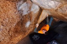 Bouldering in Hueco Tanks on 01/29/2020 with Blue Lizard Climbing and Yoga

Filename: SRM_20200129_1146560.jpg
Aperture: f/4.0
Shutter Speed: 1/250
Body: Canon EOS-1D Mark II
Lens: Canon EF 16-35mm f/2.8 L