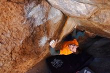 Bouldering in Hueco Tanks on 01/29/2020 with Blue Lizard Climbing and Yoga

Filename: SRM_20200129_1146561.jpg
Aperture: f/4.0
Shutter Speed: 1/250
Body: Canon EOS-1D Mark II
Lens: Canon EF 16-35mm f/2.8 L