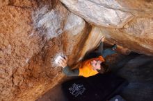 Bouldering in Hueco Tanks on 01/29/2020 with Blue Lizard Climbing and Yoga

Filename: SRM_20200129_1146562.jpg
Aperture: f/4.0
Shutter Speed: 1/250
Body: Canon EOS-1D Mark II
Lens: Canon EF 16-35mm f/2.8 L