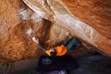 Bouldering in Hueco Tanks on 01/29/2020 with Blue Lizard Climbing and Yoga

Filename: SRM_20200129_1157350.jpg
Aperture: f/4.5
Shutter Speed: 1/250
Body: Canon EOS-1D Mark II
Lens: Canon EF 16-35mm f/2.8 L