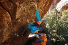 Bouldering in Hueco Tanks on 01/29/2020 with Blue Lizard Climbing and Yoga

Filename: SRM_20200129_1202270.jpg
Aperture: f/5.6
Shutter Speed: 1/250
Body: Canon EOS-1D Mark II
Lens: Canon EF 16-35mm f/2.8 L