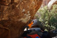 Bouldering in Hueco Tanks on 01/29/2020 with Blue Lizard Climbing and Yoga

Filename: SRM_20200129_1204080.jpg
Aperture: f/5.6
Shutter Speed: 1/250
Body: Canon EOS-1D Mark II
Lens: Canon EF 16-35mm f/2.8 L