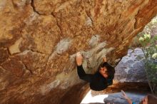 Bouldering in Hueco Tanks on 01/29/2020 with Blue Lizard Climbing and Yoga

Filename: SRM_20200129_1204420.jpg
Aperture: f/5.0
Shutter Speed: 1/250
Body: Canon EOS-1D Mark II
Lens: Canon EF 16-35mm f/2.8 L