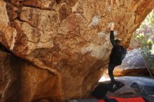 Bouldering in Hueco Tanks on 01/29/2020 with Blue Lizard Climbing and Yoga

Filename: SRM_20200129_1205160.jpg
Aperture: f/4.0
Shutter Speed: 1/250
Body: Canon EOS-1D Mark II
Lens: Canon EF 16-35mm f/2.8 L