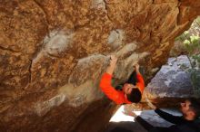 Bouldering in Hueco Tanks on 01/29/2020 with Blue Lizard Climbing and Yoga

Filename: SRM_20200129_1208570.jpg
Aperture: f/5.0
Shutter Speed: 1/250
Body: Canon EOS-1D Mark II
Lens: Canon EF 16-35mm f/2.8 L