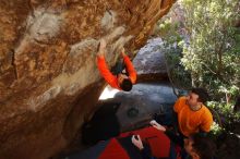 Bouldering in Hueco Tanks on 01/29/2020 with Blue Lizard Climbing and Yoga

Filename: SRM_20200129_1216030.jpg
Aperture: f/5.0
Shutter Speed: 1/250
Body: Canon EOS-1D Mark II
Lens: Canon EF 16-35mm f/2.8 L