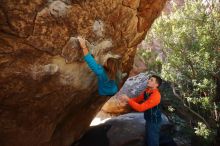 Bouldering in Hueco Tanks on 01/29/2020 with Blue Lizard Climbing and Yoga

Filename: SRM_20200129_1217571.jpg
Aperture: f/5.0
Shutter Speed: 1/250
Body: Canon EOS-1D Mark II
Lens: Canon EF 16-35mm f/2.8 L