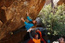 Bouldering in Hueco Tanks on 01/29/2020 with Blue Lizard Climbing and Yoga

Filename: SRM_20200129_1218170.jpg
Aperture: f/5.6
Shutter Speed: 1/250
Body: Canon EOS-1D Mark II
Lens: Canon EF 16-35mm f/2.8 L