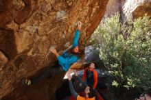 Bouldering in Hueco Tanks on 01/29/2020 with Blue Lizard Climbing and Yoga

Filename: SRM_20200129_1218180.jpg
Aperture: f/5.6
Shutter Speed: 1/250
Body: Canon EOS-1D Mark II
Lens: Canon EF 16-35mm f/2.8 L