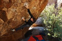 Bouldering in Hueco Tanks on 01/29/2020 with Blue Lizard Climbing and Yoga

Filename: SRM_20200129_1220441.jpg
Aperture: f/5.0
Shutter Speed: 1/250
Body: Canon EOS-1D Mark II
Lens: Canon EF 16-35mm f/2.8 L