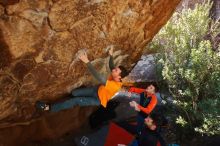 Bouldering in Hueco Tanks on 01/29/2020 with Blue Lizard Climbing and Yoga

Filename: SRM_20200129_1223380.jpg
Aperture: f/5.6
Shutter Speed: 1/250
Body: Canon EOS-1D Mark II
Lens: Canon EF 16-35mm f/2.8 L