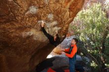 Bouldering in Hueco Tanks on 01/29/2020 with Blue Lizard Climbing and Yoga

Filename: SRM_20200129_1226250.jpg
Aperture: f/5.0
Shutter Speed: 1/250
Body: Canon EOS-1D Mark II
Lens: Canon EF 16-35mm f/2.8 L