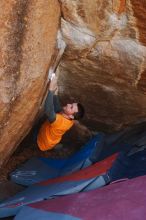 Bouldering in Hueco Tanks on 01/29/2020 with Blue Lizard Climbing and Yoga

Filename: SRM_20200129_1255490.jpg
Aperture: f/4.0
Shutter Speed: 1/250
Body: Canon EOS-1D Mark II
Lens: Canon EF 50mm f/1.8 II