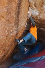 Bouldering in Hueco Tanks on 01/29/2020 with Blue Lizard Climbing and Yoga

Filename: SRM_20200129_1256010.jpg
Aperture: f/4.0
Shutter Speed: 1/250
Body: Canon EOS-1D Mark II
Lens: Canon EF 50mm f/1.8 II