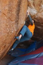 Bouldering in Hueco Tanks on 01/29/2020 with Blue Lizard Climbing and Yoga

Filename: SRM_20200129_1256021.jpg
Aperture: f/4.0
Shutter Speed: 1/250
Body: Canon EOS-1D Mark II
Lens: Canon EF 50mm f/1.8 II