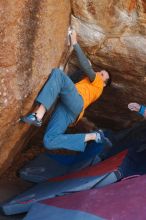 Bouldering in Hueco Tanks on 01/29/2020 with Blue Lizard Climbing and Yoga

Filename: SRM_20200129_1256040.jpg
Aperture: f/4.0
Shutter Speed: 1/250
Body: Canon EOS-1D Mark II
Lens: Canon EF 50mm f/1.8 II