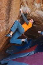 Bouldering in Hueco Tanks on 01/29/2020 with Blue Lizard Climbing and Yoga

Filename: SRM_20200129_1256051.jpg
Aperture: f/4.0
Shutter Speed: 1/250
Body: Canon EOS-1D Mark II
Lens: Canon EF 50mm f/1.8 II