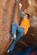 Bouldering in Hueco Tanks on 01/29/2020 with Blue Lizard Climbing and Yoga

Filename: SRM_20200129_1256130.jpg
Aperture: f/4.0
Shutter Speed: 1/250
Body: Canon EOS-1D Mark II
Lens: Canon EF 50mm f/1.8 II