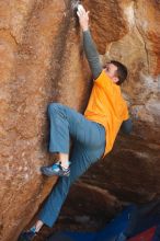 Bouldering in Hueco Tanks on 01/29/2020 with Blue Lizard Climbing and Yoga

Filename: SRM_20200129_1256140.jpg
Aperture: f/4.0
Shutter Speed: 1/250
Body: Canon EOS-1D Mark II
Lens: Canon EF 50mm f/1.8 II