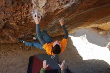 Bouldering in Hueco Tanks on 01/29/2020 with Blue Lizard Climbing and Yoga

Filename: SRM_20200129_1330180.jpg
Aperture: f/7.1
Shutter Speed: 1/250
Body: Canon EOS-1D Mark II
Lens: Canon EF 16-35mm f/2.8 L