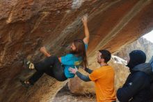 Bouldering in Hueco Tanks on 01/29/2020 with Blue Lizard Climbing and Yoga

Filename: SRM_20200129_1332440.jpg
Aperture: f/5.6
Shutter Speed: 1/250
Body: Canon EOS-1D Mark II
Lens: Canon EF 50mm f/1.8 II