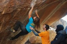 Bouldering in Hueco Tanks on 01/29/2020 with Blue Lizard Climbing and Yoga

Filename: SRM_20200129_1332450.jpg
Aperture: f/5.6
Shutter Speed: 1/250
Body: Canon EOS-1D Mark II
Lens: Canon EF 50mm f/1.8 II