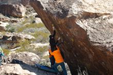 Bouldering in Hueco Tanks on 01/29/2020 with Blue Lizard Climbing and Yoga

Filename: SRM_20200129_1404423.jpg
Aperture: f/4.0
Shutter Speed: 1/500
Body: Canon EOS-1D Mark II
Lens: Canon EF 50mm f/1.8 II