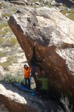 Bouldering in Hueco Tanks on 01/29/2020 with Blue Lizard Climbing and Yoga

Filename: SRM_20200129_1406380.jpg
Aperture: f/4.0
Shutter Speed: 1/500
Body: Canon EOS-1D Mark II
Lens: Canon EF 50mm f/1.8 II