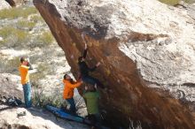 Bouldering in Hueco Tanks on 01/29/2020 with Blue Lizard Climbing and Yoga

Filename: SRM_20200129_1413581.jpg
Aperture: f/4.0
Shutter Speed: 1/400
Body: Canon EOS-1D Mark II
Lens: Canon EF 50mm f/1.8 II