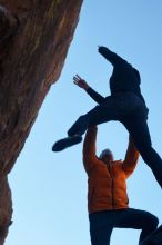 Bouldering in Hueco Tanks on 01/29/2020 with Blue Lizard Climbing and Yoga

Filename: SRM_20200129_1419342.jpg
Aperture: f/4.0
Shutter Speed: 1/400
Body: Canon EOS-1D Mark II
Lens: Canon EF 50mm f/1.8 II