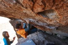 Bouldering in Hueco Tanks on 01/29/2020 with Blue Lizard Climbing and Yoga

Filename: SRM_20200129_1453520.jpg
Aperture: f/4.0
Shutter Speed: 1/320
Body: Canon EOS-1D Mark II
Lens: Canon EF 16-35mm f/2.8 L