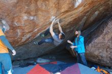 Bouldering in Hueco Tanks on 01/29/2020 with Blue Lizard Climbing and Yoga

Filename: SRM_20200129_1456240.jpg
Aperture: f/4.5
Shutter Speed: 1/320
Body: Canon EOS-1D Mark II
Lens: Canon EF 16-35mm f/2.8 L