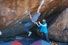 Bouldering in Hueco Tanks on 01/29/2020 with Blue Lizard Climbing and Yoga

Filename: SRM_20200129_1456260.jpg
Aperture: f/5.0
Shutter Speed: 1/320
Body: Canon EOS-1D Mark II
Lens: Canon EF 16-35mm f/2.8 L