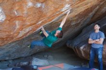 Bouldering in Hueco Tanks on 01/29/2020 with Blue Lizard Climbing and Yoga

Filename: SRM_20200129_1501190.jpg
Aperture: f/5.0
Shutter Speed: 1/320
Body: Canon EOS-1D Mark II
Lens: Canon EF 16-35mm f/2.8 L