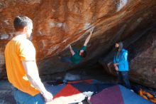 Bouldering in Hueco Tanks on 01/29/2020 with Blue Lizard Climbing and Yoga

Filename: SRM_20200129_1506350.jpg
Aperture: f/6.3
Shutter Speed: 1/320
Body: Canon EOS-1D Mark II
Lens: Canon EF 16-35mm f/2.8 L