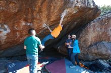 Bouldering in Hueco Tanks on 01/29/2020 with Blue Lizard Climbing and Yoga

Filename: SRM_20200129_1509140.jpg
Aperture: f/7.1
Shutter Speed: 1/320
Body: Canon EOS-1D Mark II
Lens: Canon EF 16-35mm f/2.8 L