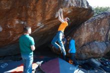 Bouldering in Hueco Tanks on 01/29/2020 with Blue Lizard Climbing and Yoga

Filename: SRM_20200129_1509160.jpg
Aperture: f/8.0
Shutter Speed: 1/320
Body: Canon EOS-1D Mark II
Lens: Canon EF 16-35mm f/2.8 L