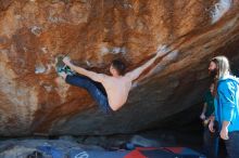 Bouldering in Hueco Tanks on 01/29/2020 with Blue Lizard Climbing and Yoga

Filename: SRM_20200129_1515080.jpg
Aperture: f/6.3
Shutter Speed: 1/320
Body: Canon EOS-1D Mark II
Lens: Canon EF 16-35mm f/2.8 L