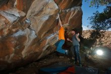 Bouldering in Hueco Tanks on 01/29/2020 with Blue Lizard Climbing and Yoga

Filename: SRM_20200129_1542470.jpg
Aperture: f/8.0
Shutter Speed: 1/250
Body: Canon EOS-1D Mark II
Lens: Canon EF 16-35mm f/2.8 L