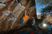 Bouldering in Hueco Tanks on 01/29/2020 with Blue Lizard Climbing and Yoga

Filename: SRM_20200129_1542520.jpg
Aperture: f/8.0
Shutter Speed: 1/250
Body: Canon EOS-1D Mark II
Lens: Canon EF 16-35mm f/2.8 L