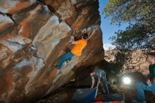 Bouldering in Hueco Tanks on 01/29/2020 with Blue Lizard Climbing and Yoga

Filename: SRM_20200129_1542570.jpg
Aperture: f/8.0
Shutter Speed: 1/250
Body: Canon EOS-1D Mark II
Lens: Canon EF 16-35mm f/2.8 L