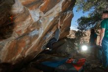 Bouldering in Hueco Tanks on 01/29/2020 with Blue Lizard Climbing and Yoga

Filename: SRM_20200129_1548210.jpg
Aperture: f/8.0
Shutter Speed: 1/250
Body: Canon EOS-1D Mark II
Lens: Canon EF 16-35mm f/2.8 L