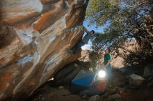 Bouldering in Hueco Tanks on 01/29/2020 with Blue Lizard Climbing and Yoga

Filename: SRM_20200129_1549570.jpg
Aperture: f/8.0
Shutter Speed: 1/250
Body: Canon EOS-1D Mark II
Lens: Canon EF 16-35mm f/2.8 L