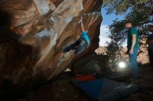 Bouldering in Hueco Tanks on 01/29/2020 with Blue Lizard Climbing and Yoga

Filename: SRM_20200129_1559540.jpg
Aperture: f/8.0
Shutter Speed: 1/250
Body: Canon EOS-1D Mark II
Lens: Canon EF 16-35mm f/2.8 L