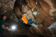 Bouldering in Hueco Tanks on 01/29/2020 with Blue Lizard Climbing and Yoga

Filename: SRM_20200129_1606350.jpg
Aperture: f/8.0
Shutter Speed: 1/250
Body: Canon EOS-1D Mark II
Lens: Canon EF 16-35mm f/2.8 L