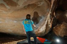 Bouldering in Hueco Tanks on 01/29/2020 with Blue Lizard Climbing and Yoga

Filename: SRM_20200129_1641170.jpg
Aperture: f/8.0
Shutter Speed: 1/250
Body: Canon EOS-1D Mark II
Lens: Canon EF 16-35mm f/2.8 L